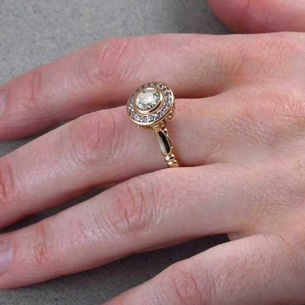 Hera Bridal Set - Solid Brass - AAA Austrian CZ - Picture 5 of 8